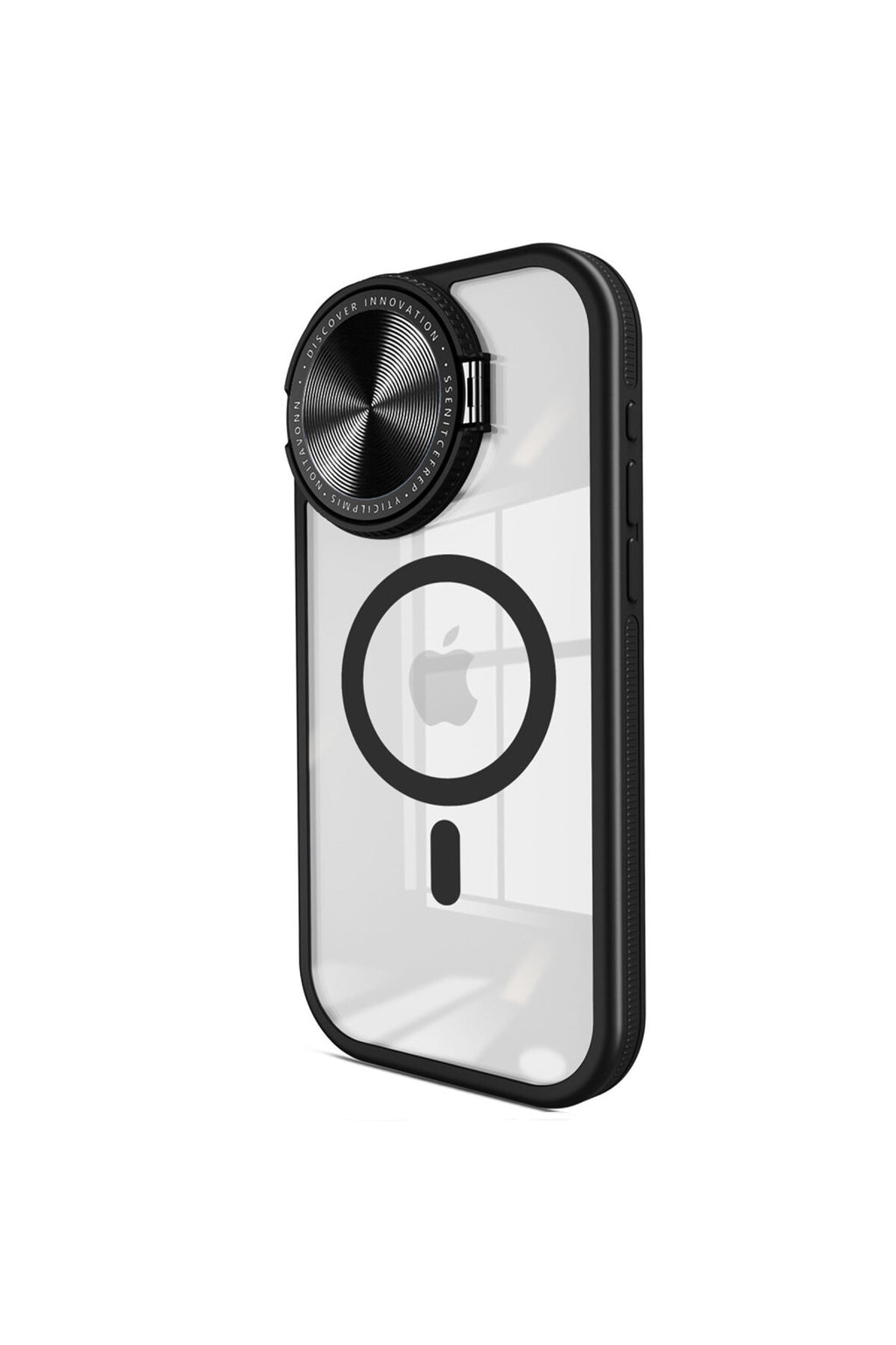 Apple iPhone 11 Uyumlu Kılıf Teleskop Lens Magsafe Silikon Kapak - Siyah