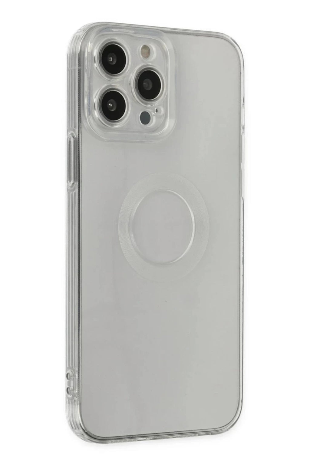 Apple iPhone 13 Pro Max Uyumlu Kılıf Santa Lens Silikon - Şeffaf