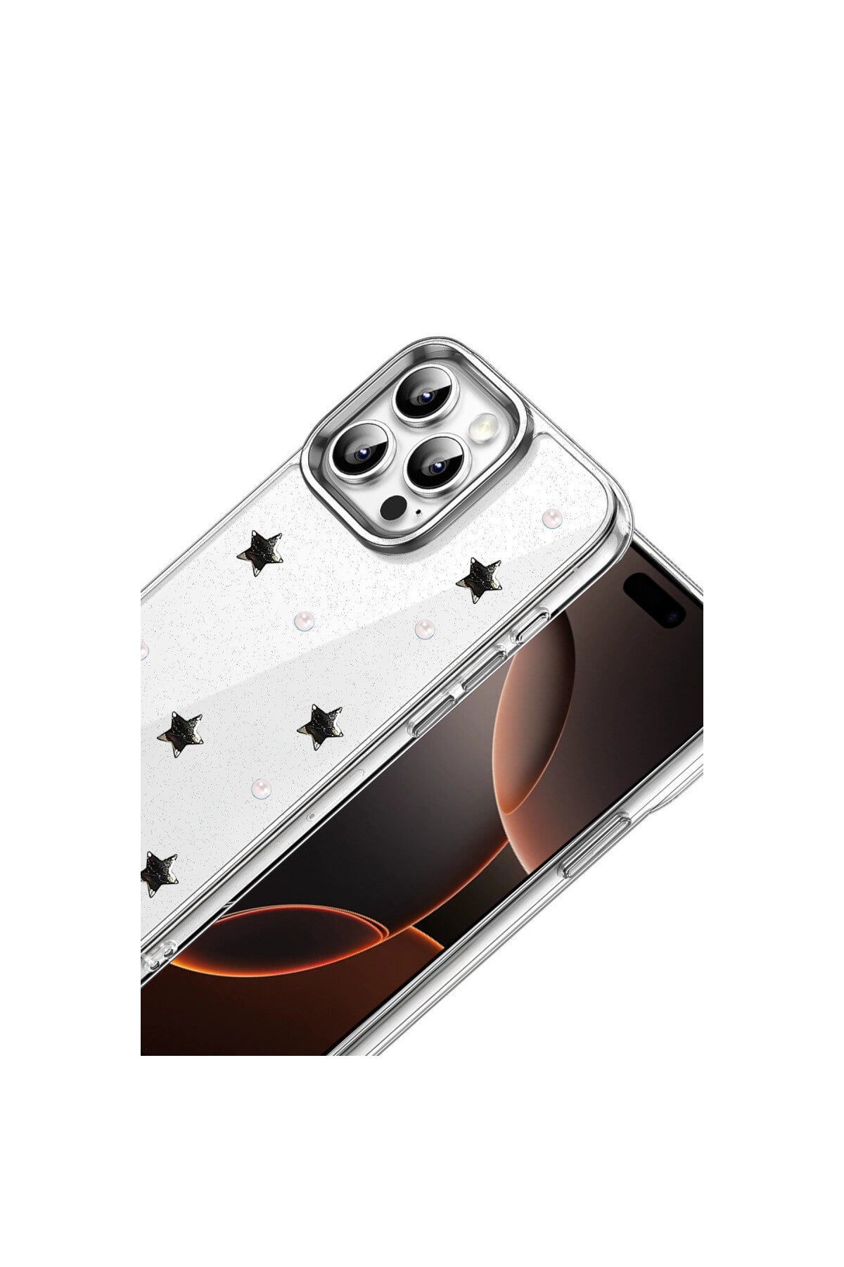 Apple iPhone 16 Pro Max Uyumlu Fiyonk Desenli Kapak - Desen 7