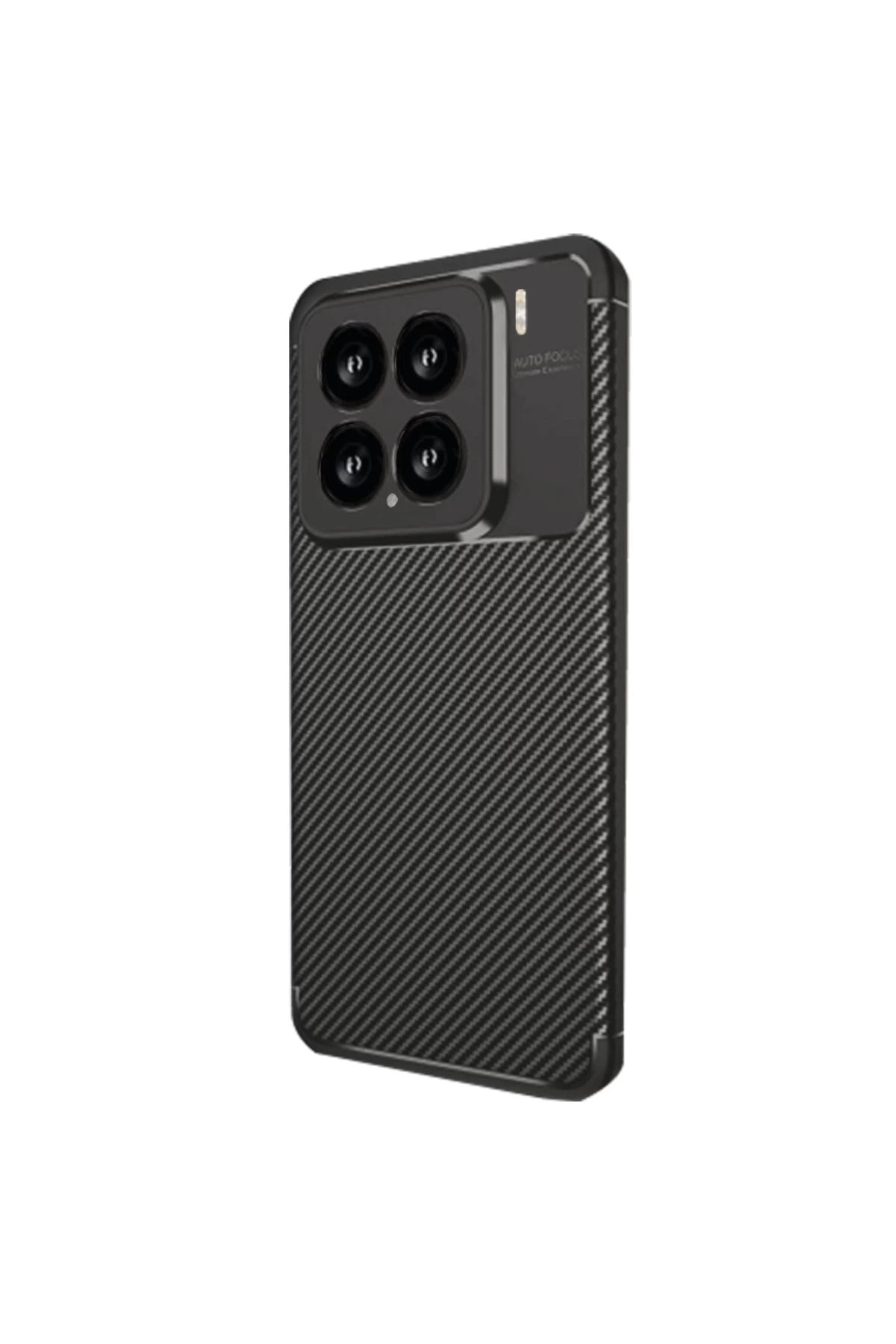 Xiaomi Mi 15 Uyumlu Kılıf Auto Focus Karbon Kapak - Siyah