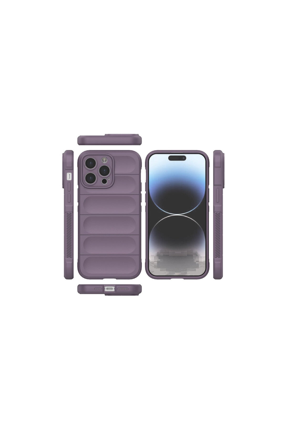 Apple iPhone 15 Pro Uyumlu Kılıf Optimum Silikon - Mor