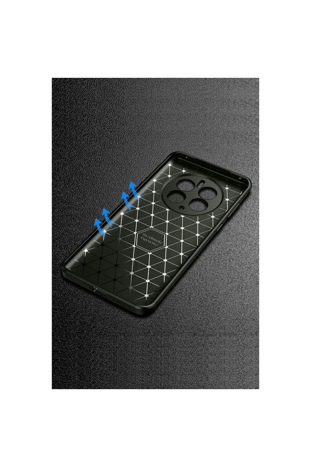 Realme 12 Pro Plus Uyumlu Kılıf Auto Focus Karbon Kapak - Siyah