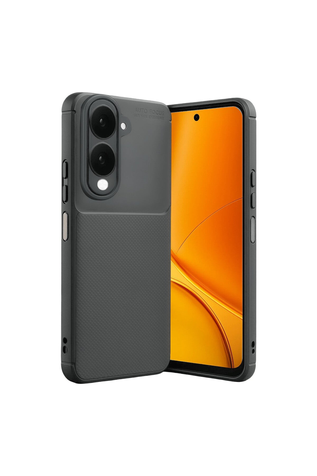 Vivo Y29S Uyumlu Auto Focus Karbon Kapak - Gri