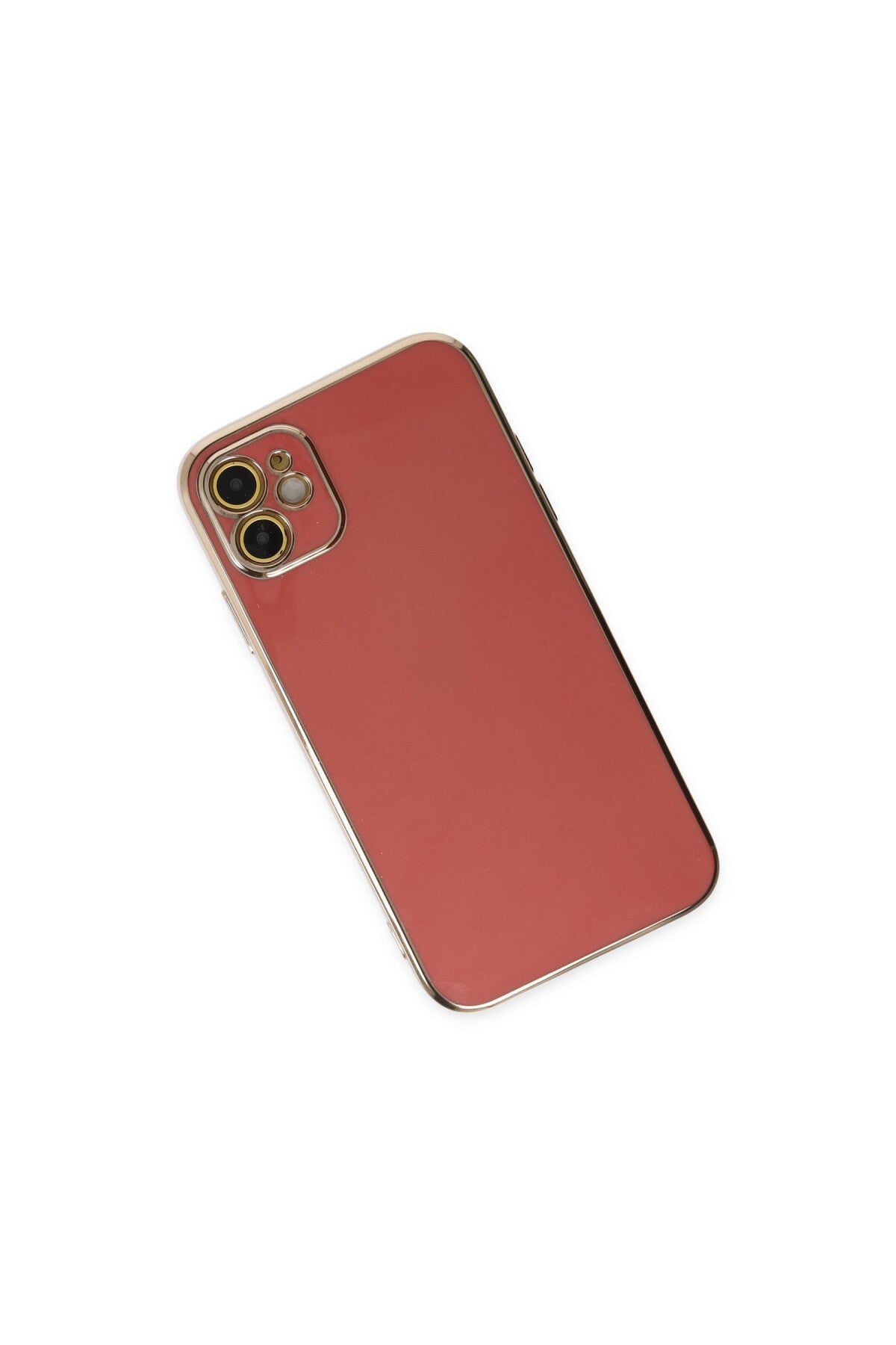 Apple iPhone 12 Uyumlu Kılıf Volet Silikon - Kırmızı