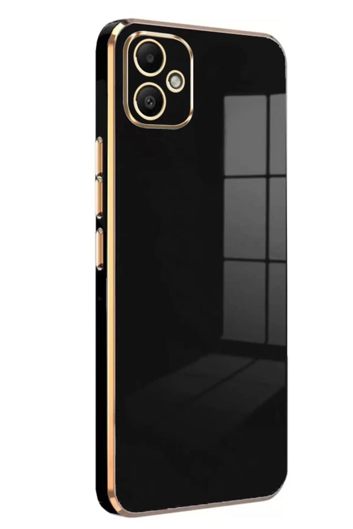 Samsung Galaxy A05 Uyumlu Kılıf Volet Silikon - Siyah