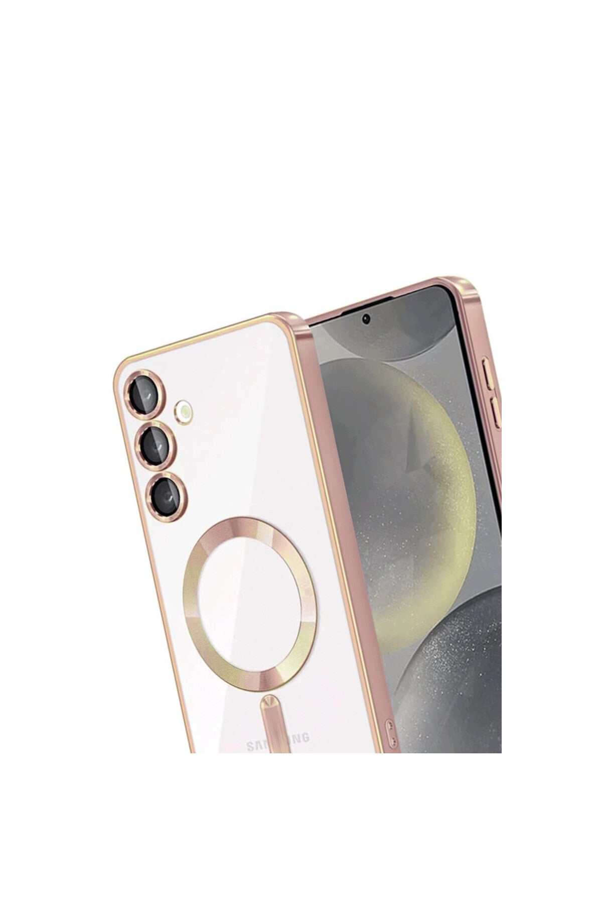 Samsung Galaxy A17 5G Uyumlu Kross Magneticsafe Kapak - Rose
