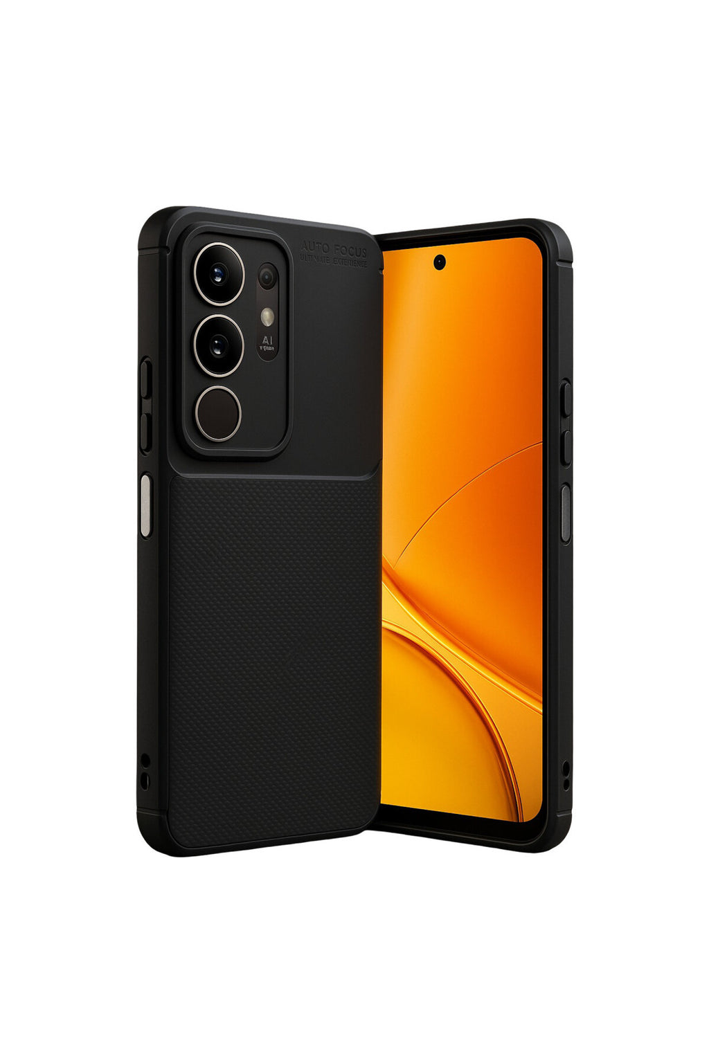 Vivo Y29 4G Uyumlu Auto Focus Karbon Kapak - Siyah