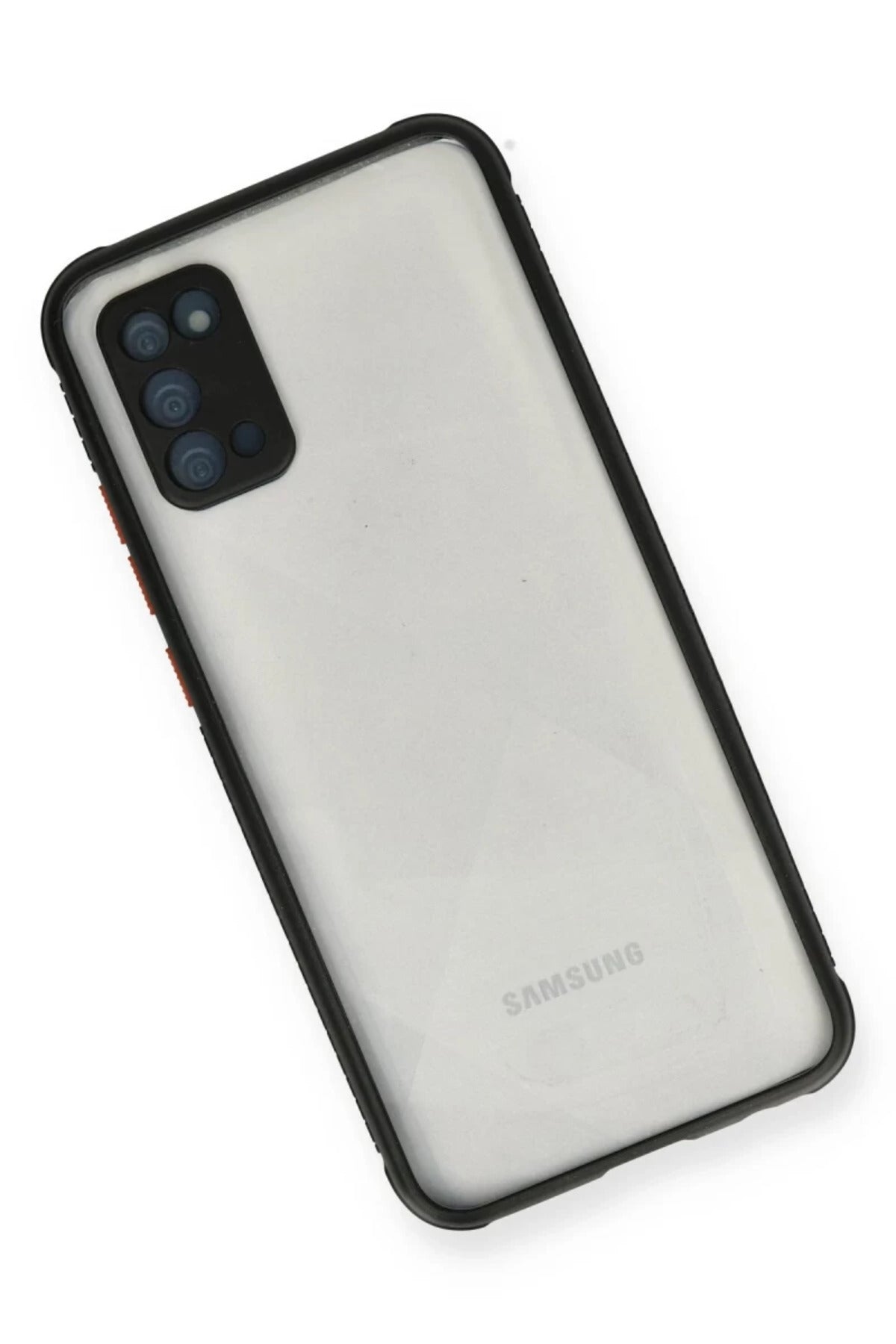 Samsung Galaxy A02S Uyumlu Kılıf Miami Şeffaf Silikon - Siyah