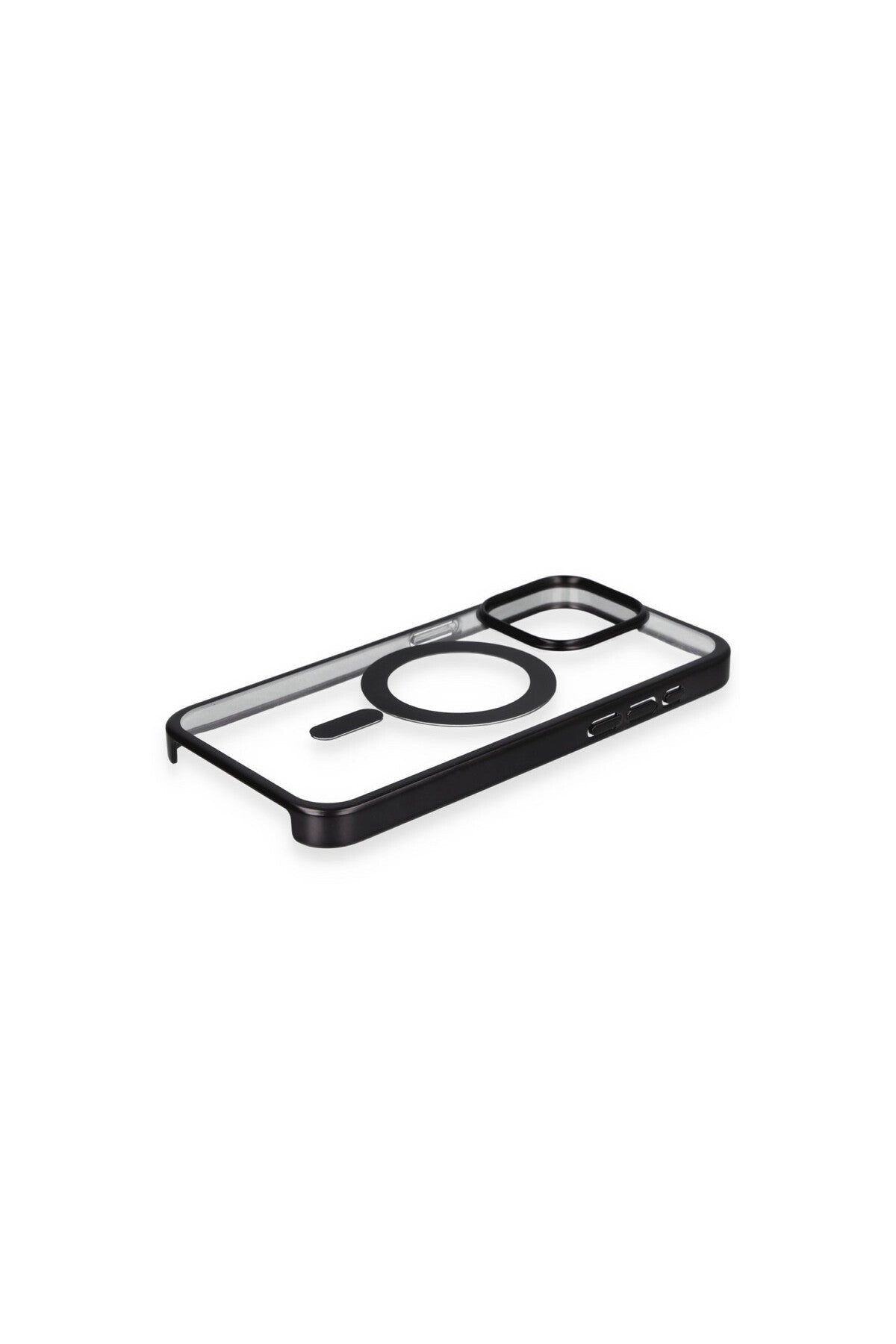 Apple iPhone 15 Pro Uyumlu Kılıf Erozi Magsafe Kapak - Siyah
