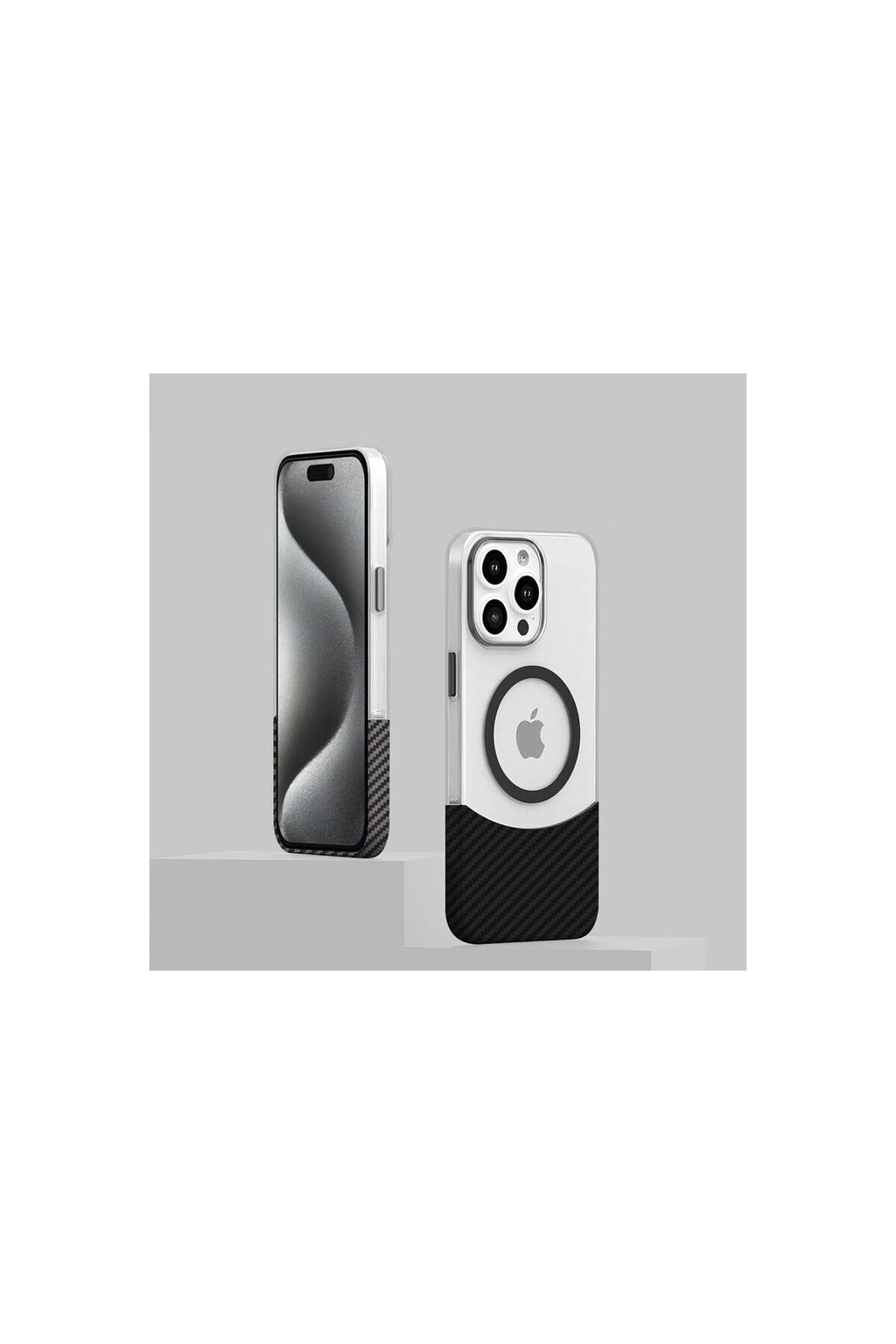 Joko Apple iPhone 16 Uyumlu Carbon Puzzle Magsafe Kapak - Siyah