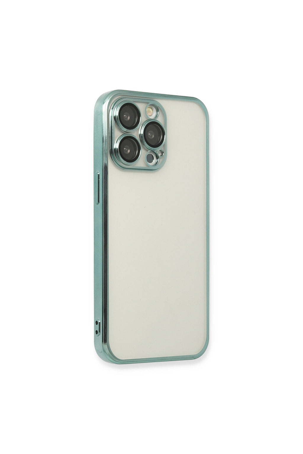 Apple iPhone 14 Pro Uyumlu Kılıf Lensli Silikon - Yeşil