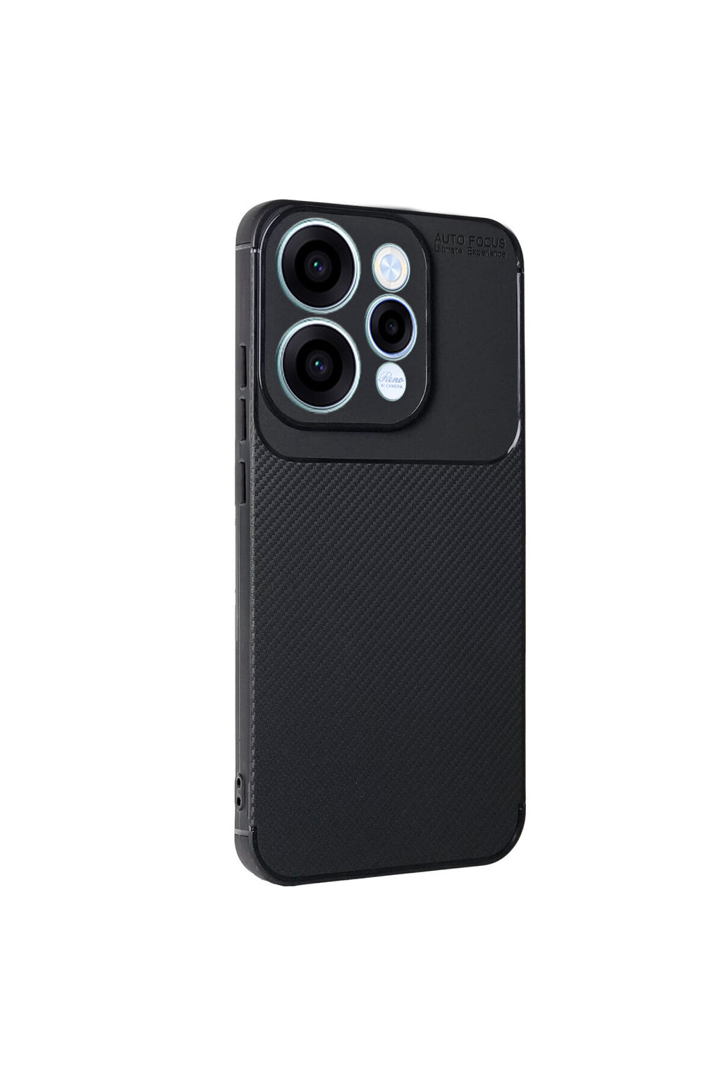 Oppo Reno 15 Uyumlu Auto Focus Karbon Kapak - Siyah