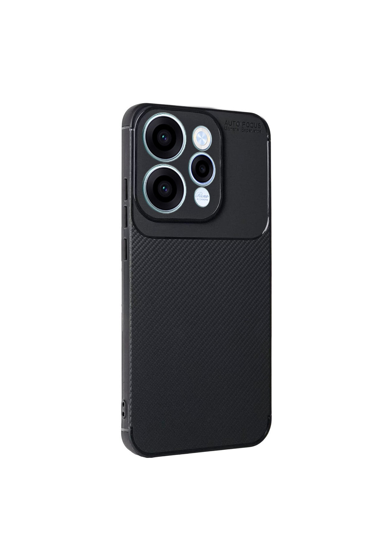 Oppo Reno 15 Uyumlu Auto Focus Karbon Kapak - Siyah