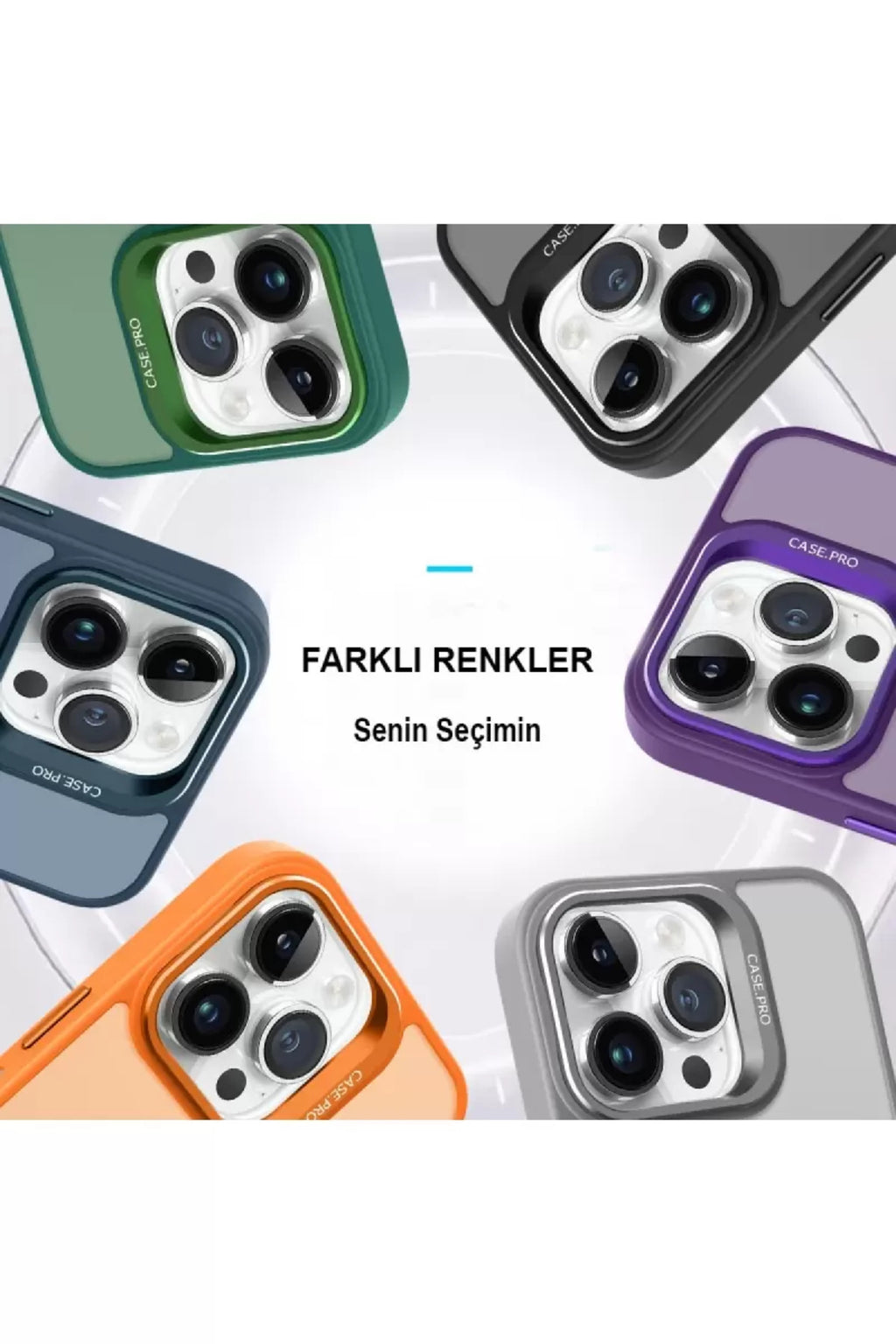 Joko Apple iPhone 14 Pro Uyumlu Kılıf Flet Lens Magsafe Kapak - Turuncu