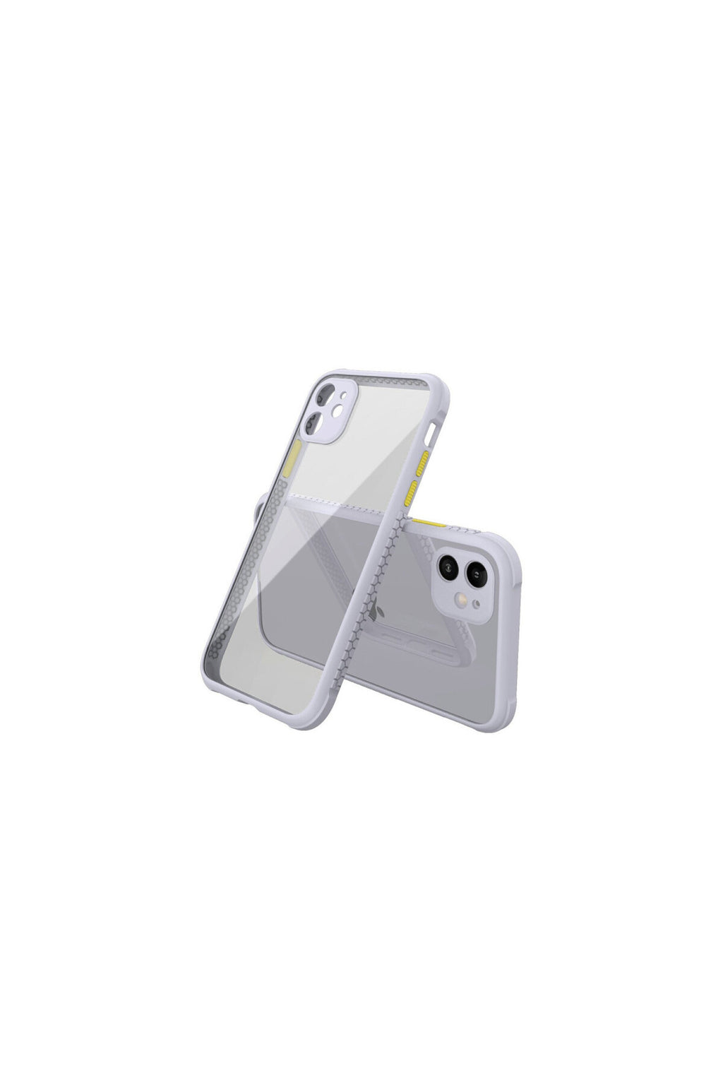 Apple iPhone 12 Mini Uyumlu Kılıf Miami Şeffaf Silikon - Lila