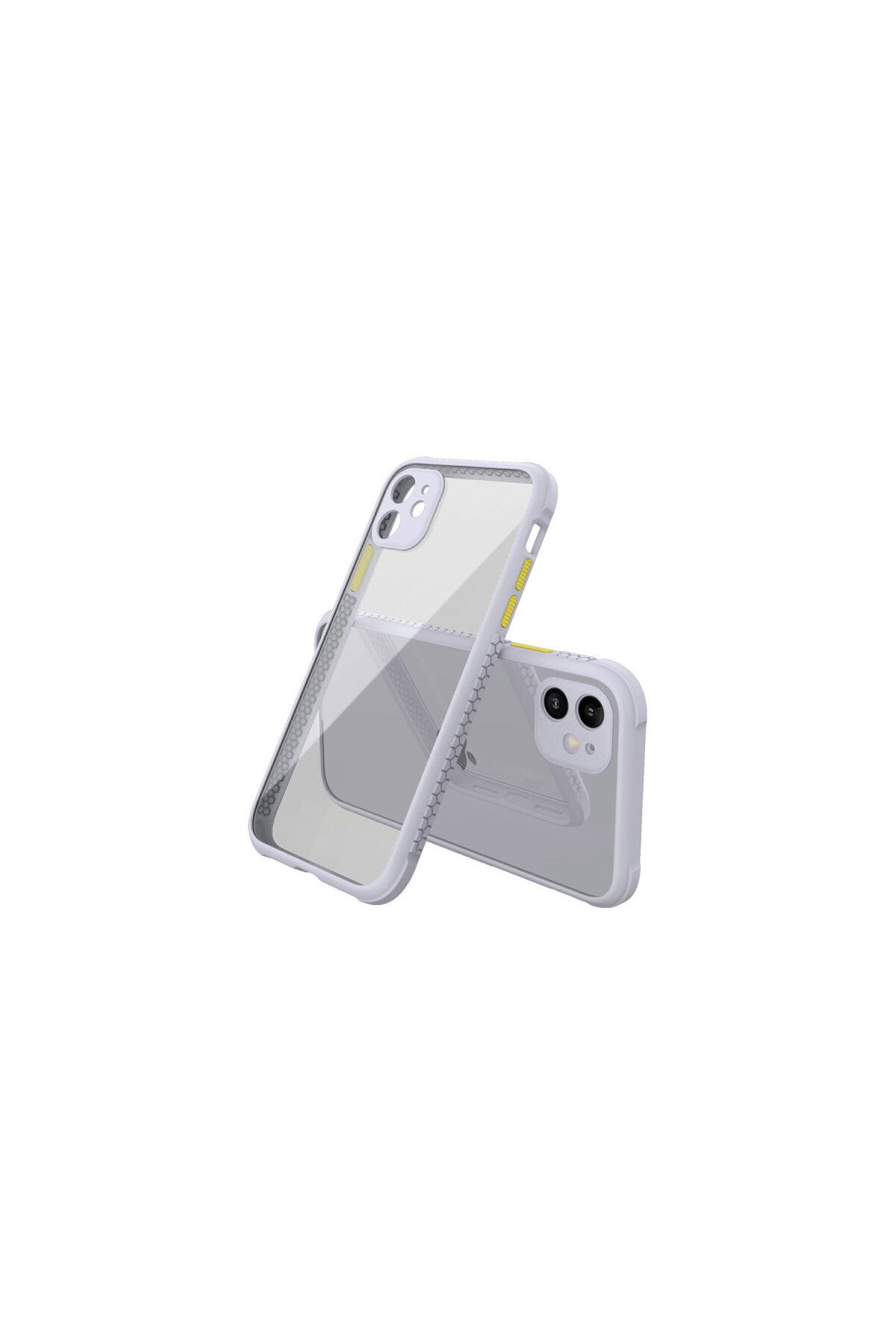 Apple iPhone 12 Mini Uyumlu Kılıf Miami Şeffaf Silikon - Lila