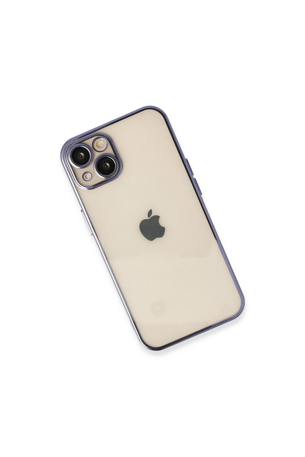 Apple iPhone 14 Uyumlu Kılıf Lensli Silikon - Mor