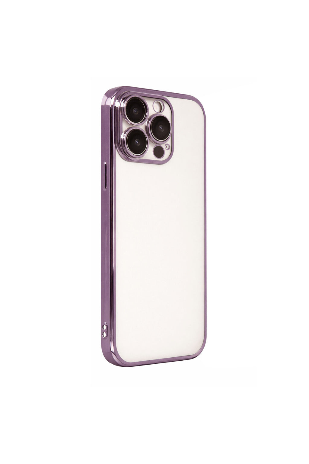 Apple iPhone 15 Pro Max Uyumlu Lensli Silikon - Mor