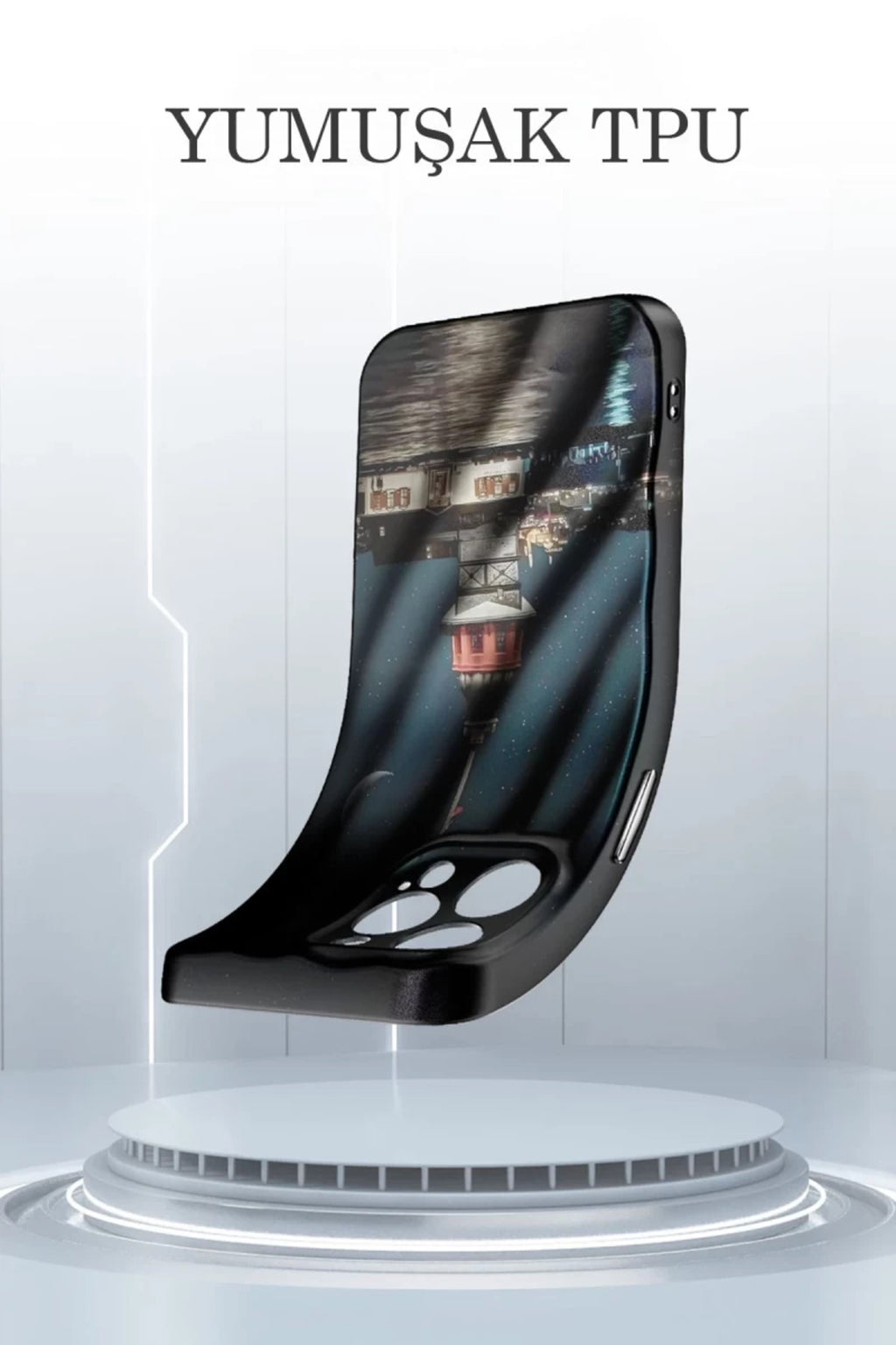 Apple iPhone 15 Pro Max Uyumlu Kılıf Crew Desenli Kapak - Kapadokya