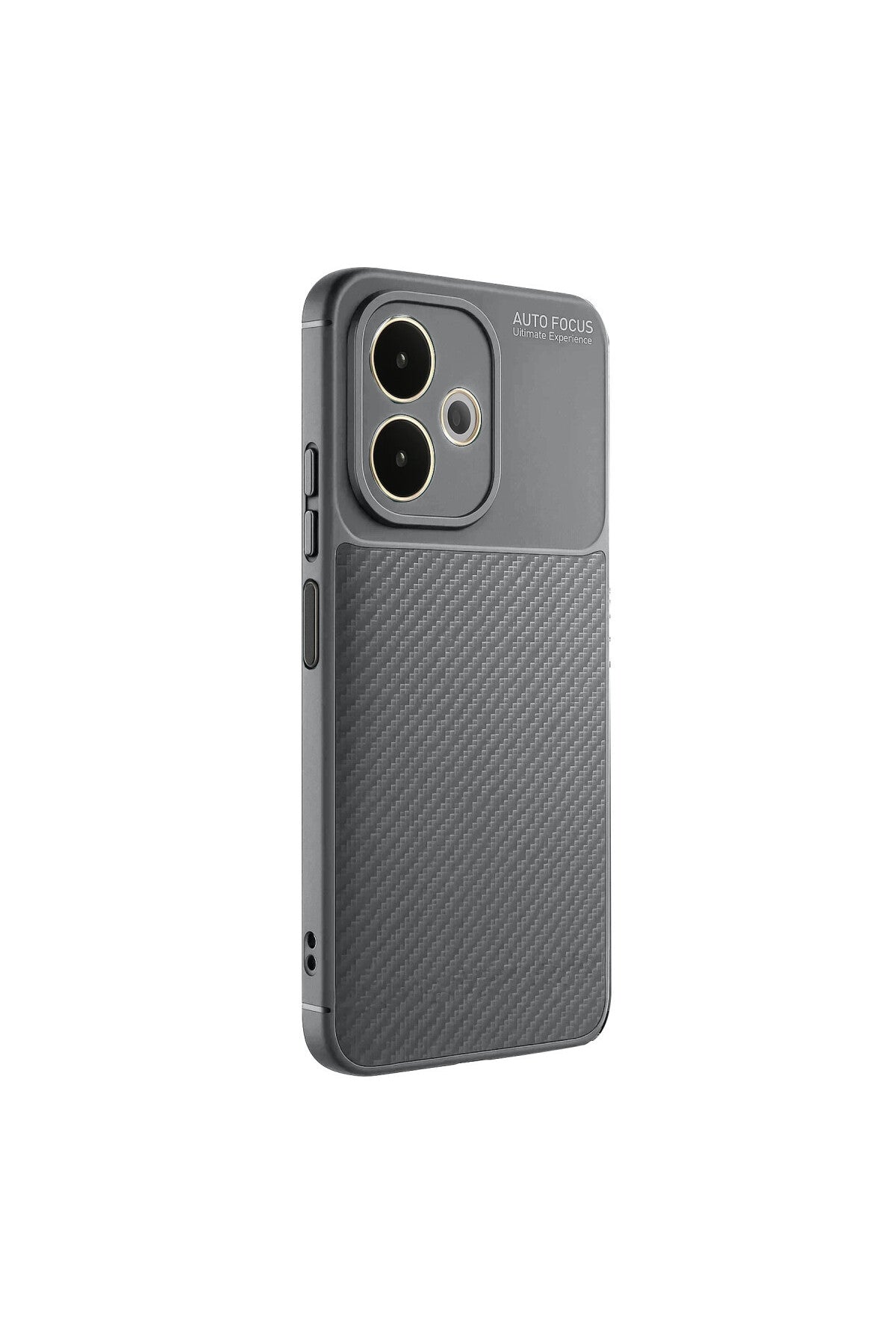 Oppo A5 Pro 4G Uyumlu Kılıf Auto Focus Karbon Kapak - Gri