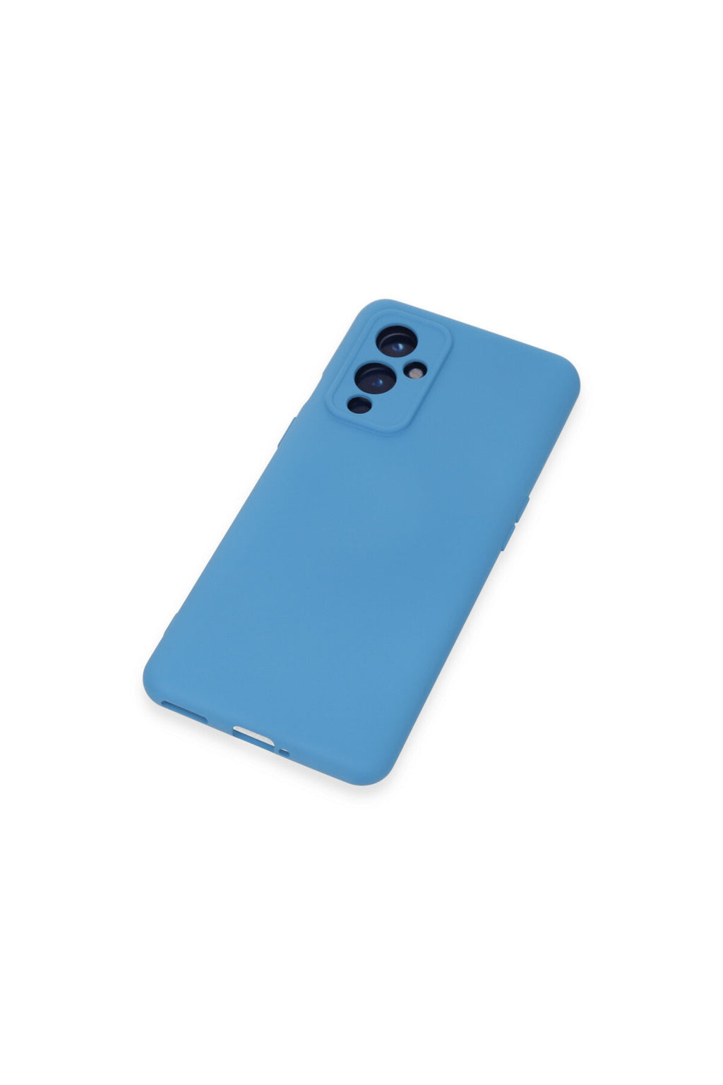 One Plus 9 Kılıf Nano içi Kadife Silikon - Mavi