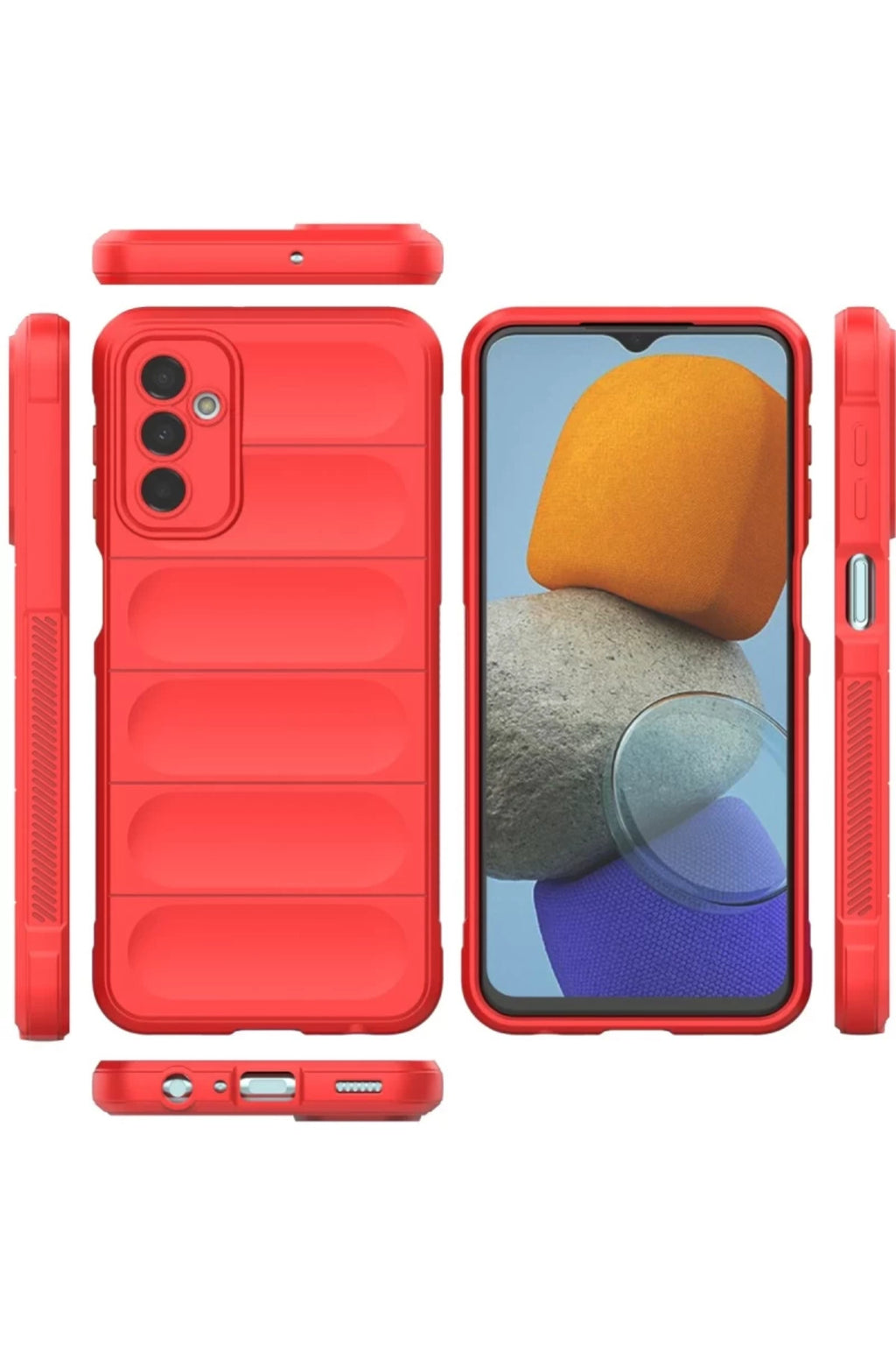 Samsung Galaxy M23 Uyumlu Kılıf Optimum Silikon - Kırmızı