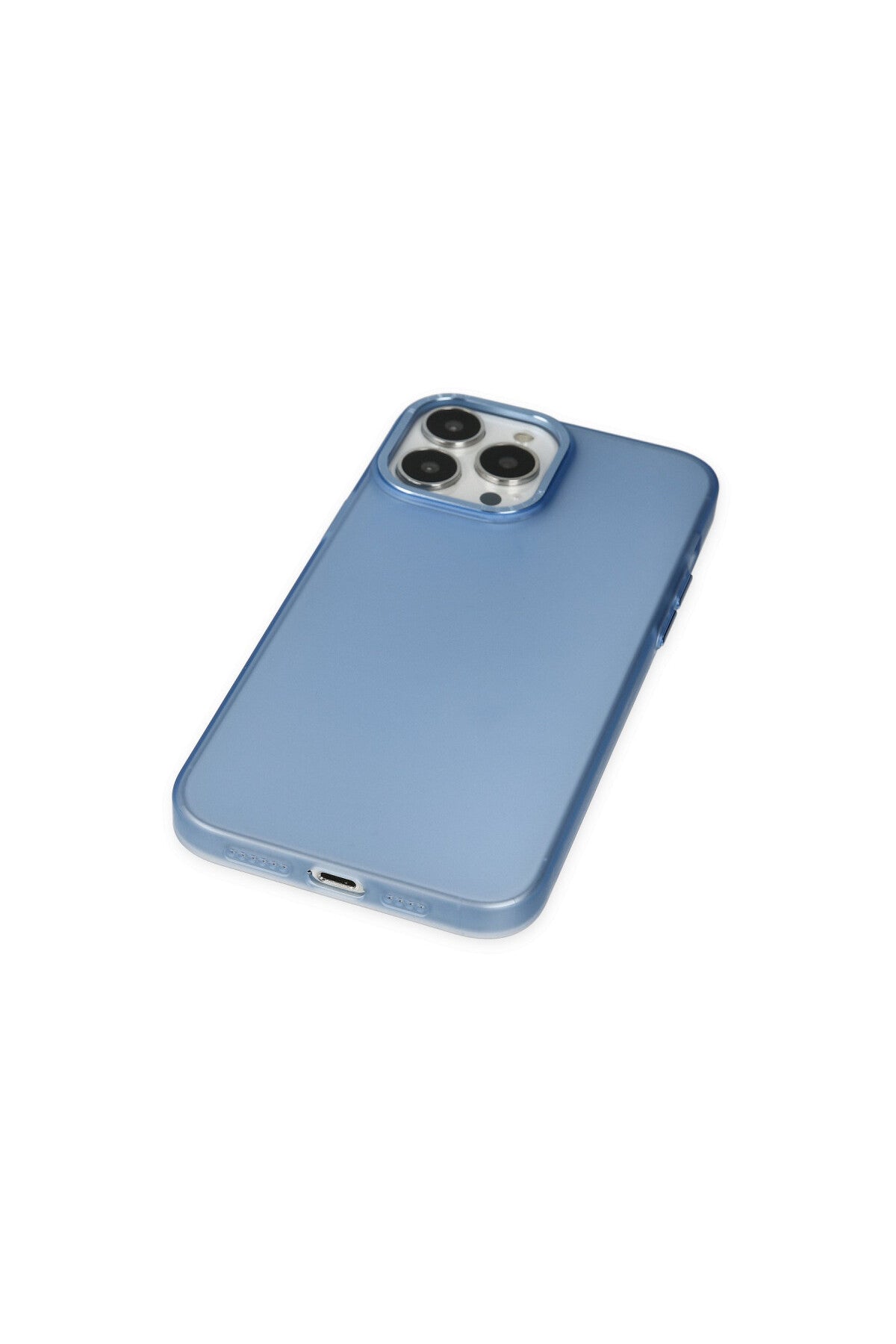 Apple iPhone 14 Pro Max Uyumlu Kılıf Modos Metal Kapak - Mavi