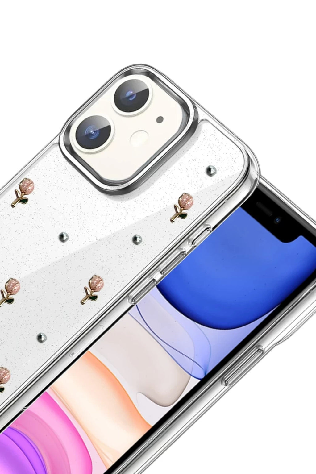 Apple iPhone 11 Uyumlu Fiyonk Desenli Kapak - Desen 6
