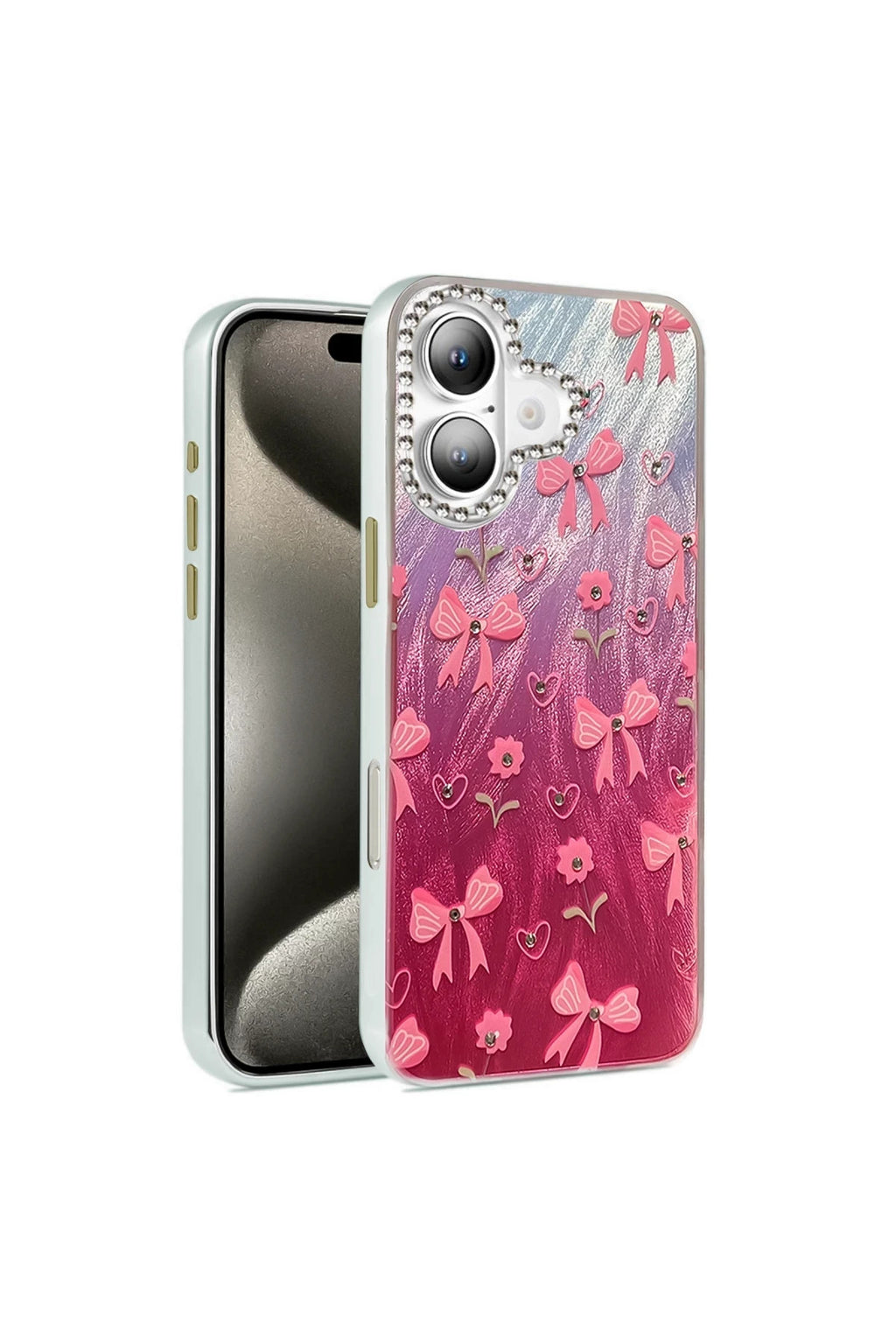 Apple iPhone 16 Uyumlu Kılıf Blade Aynalı Desenli Kapak - Desen 3