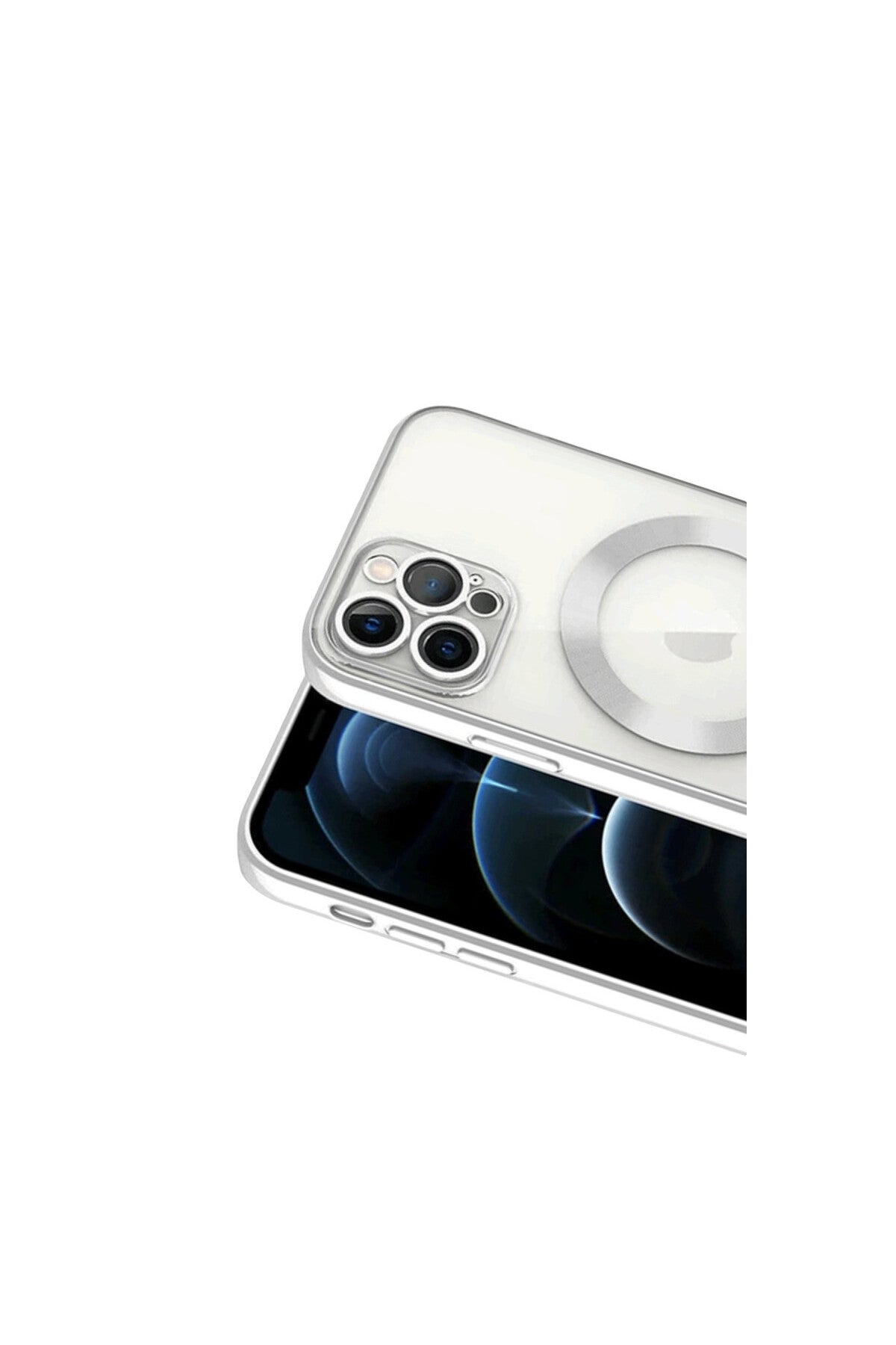 Apple iPhone 13 Pro Uyumlu Kılıf Kross Magneticsafe Kapak - Gümüş