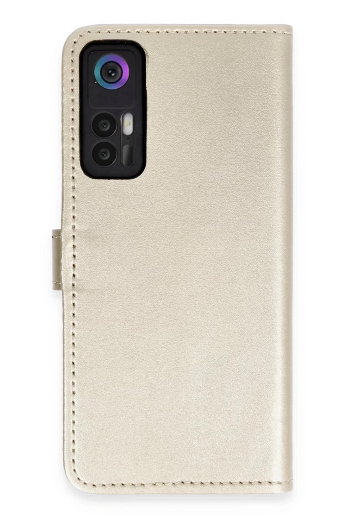 TCL 30 Uyumlu Kılıf Trend S Plus Kapaklı Kılıf - Gold