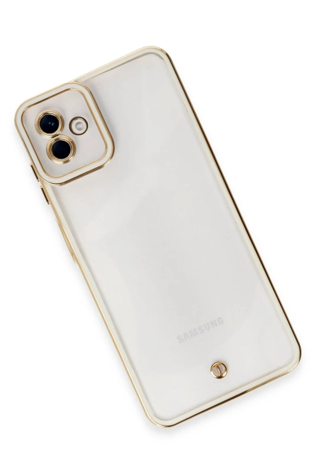 Samsung Galaxy A04 Uyumlu Kılıf Liva Lens Silikon - Beyaz