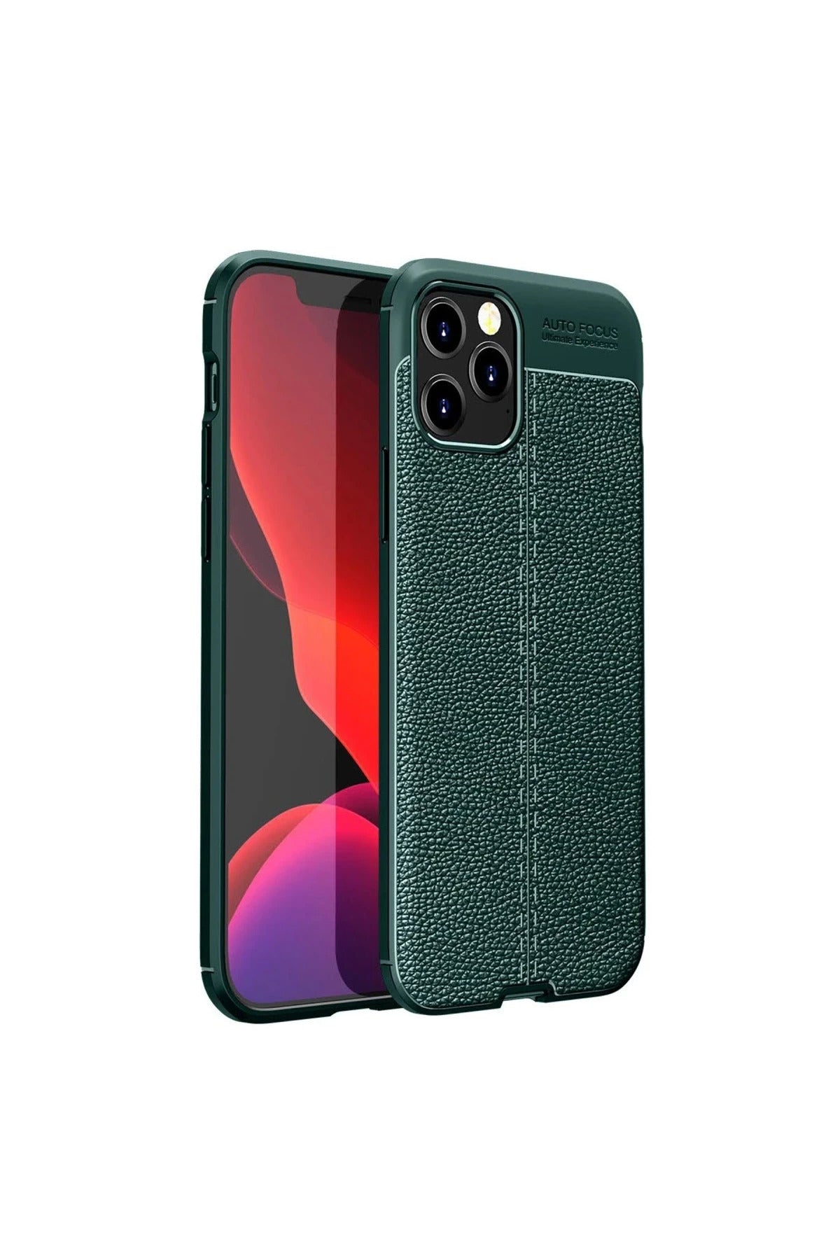 Apple iPhone 12 Pro Uyumlu Kılıf Auto Focus Kapak - Yeşil