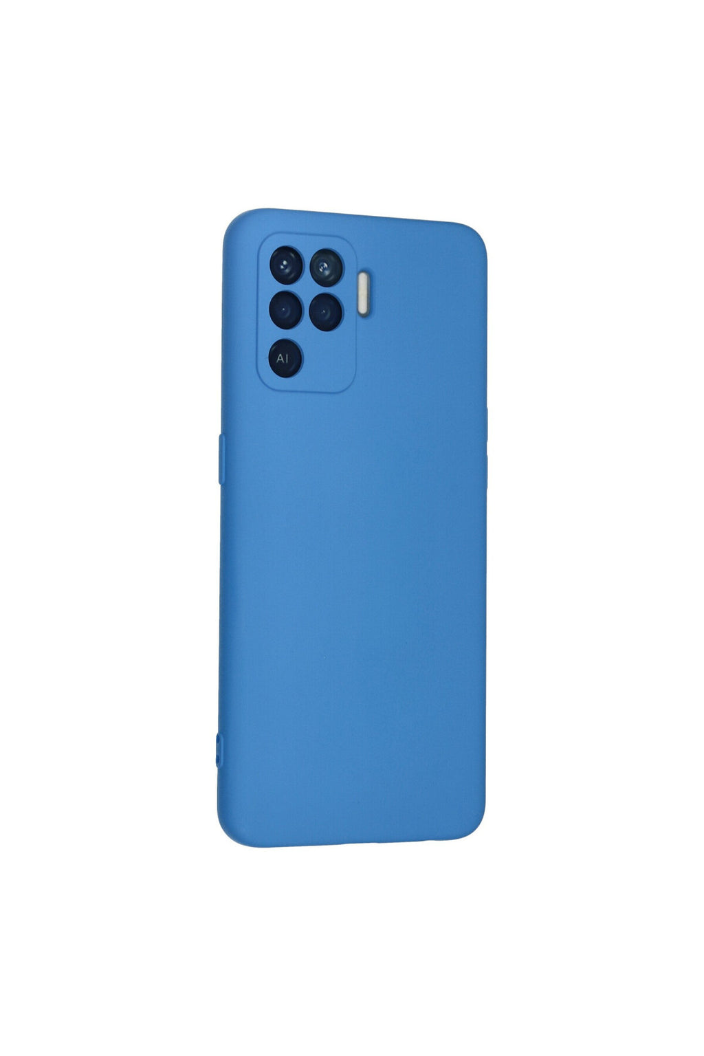Oppo Reno 5 Lite Uyumlu Kılıf Nano içi Kadife Silikon - Mavi
