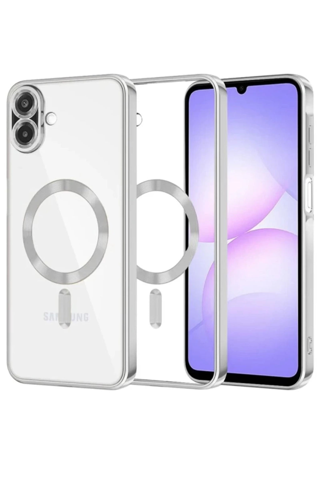 Samsung Galaxy A07 4G Uyumlu Kross Magneticsafe Kapak - Gümüş