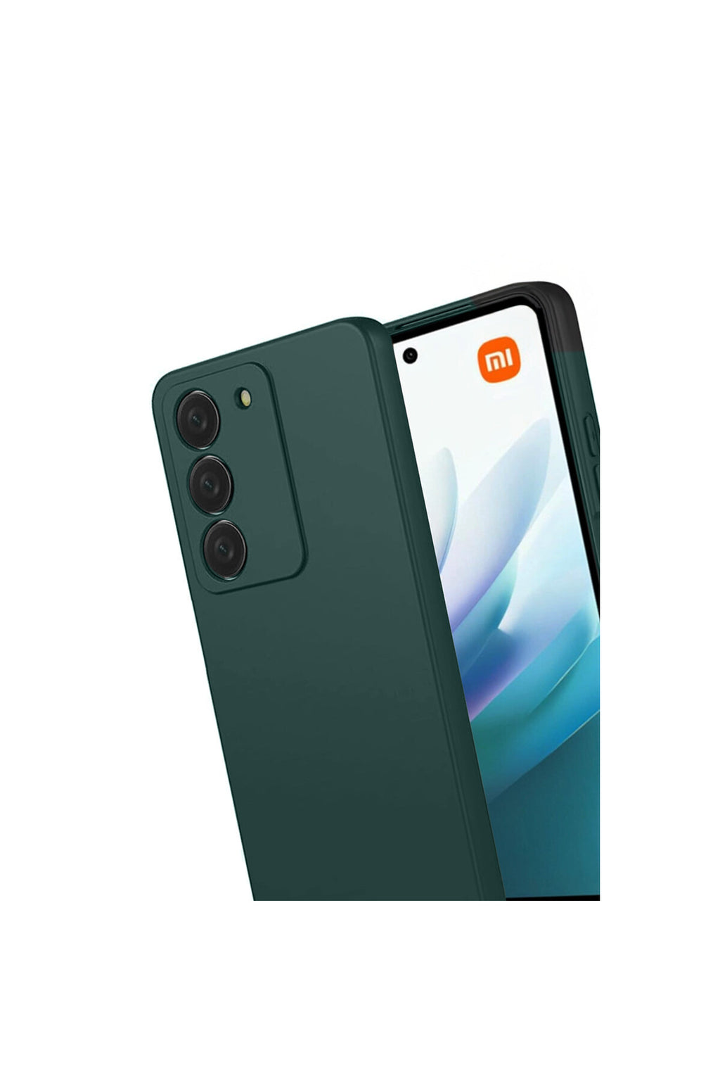 Xiaomi Redmi 15 4G Uyumlu First Silikon - Koyu Yeşil