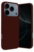 Apple iPhone 17 Pro Uyumlu Nano içi Kadife Silikon - Bordo