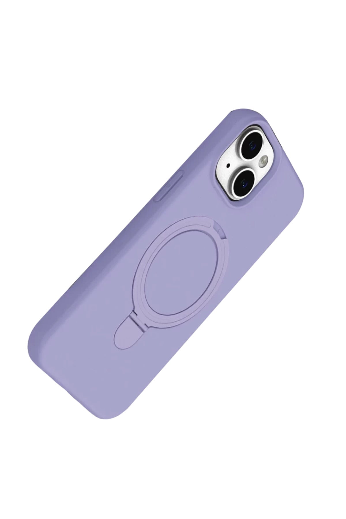 Apple iPhone 14 Uyumlu Regal Magsafe Standlı Kapak - Lila