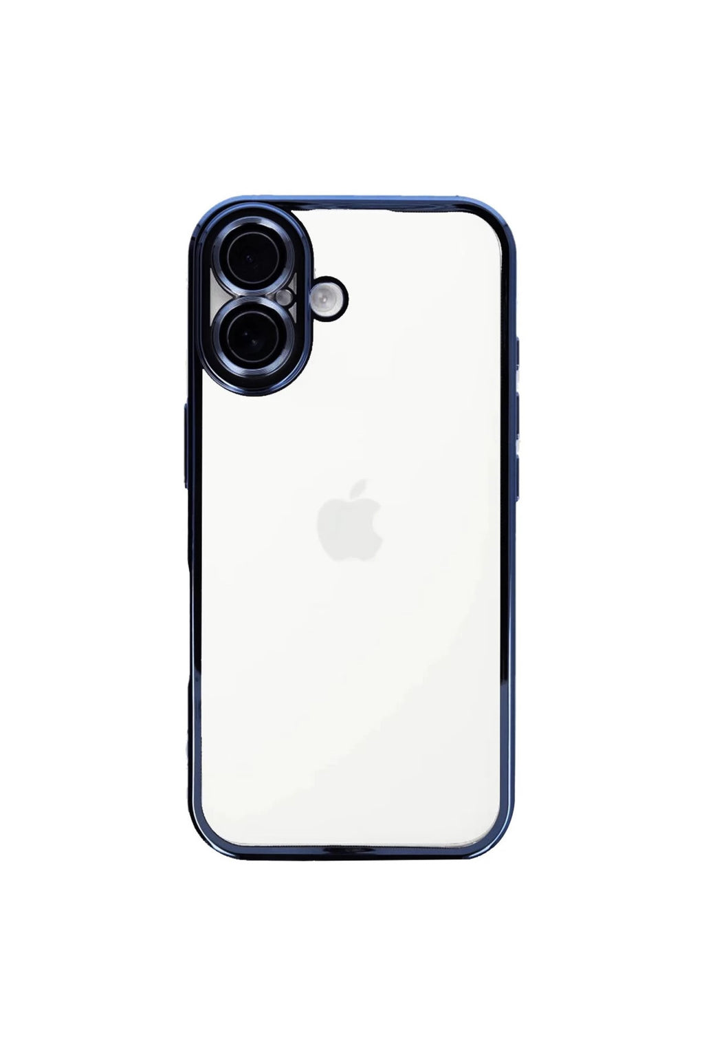 Apple iPhone 16 Uyumlu Kılıf Lensli Silikon - Açık Mavi