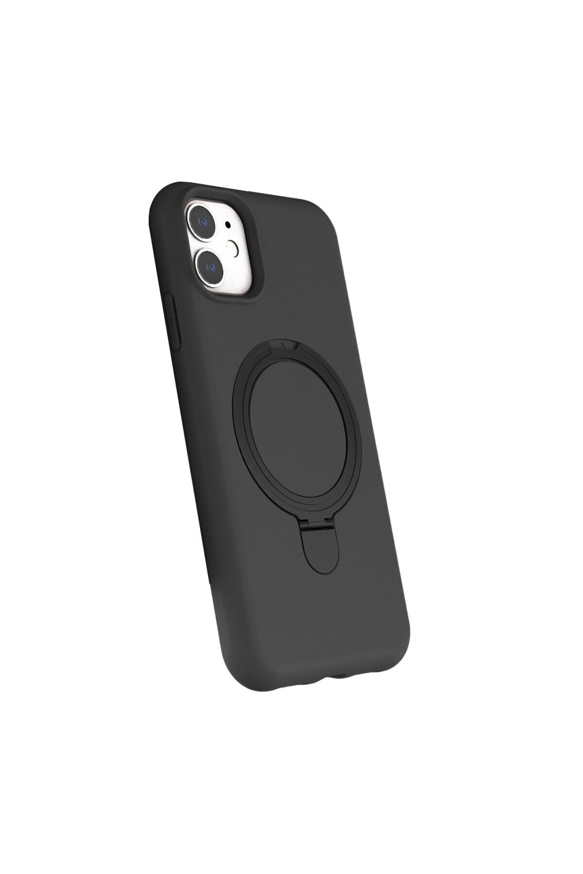 Apple iPhone 11 Uyumlu Regal Magsafe Standlı Kapak - Titan Gri