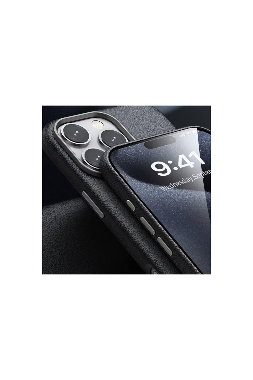Joko Apple iPhone 16 Pro Max Uyumlu Wonder Deri Magsafe Kapak - Siyah