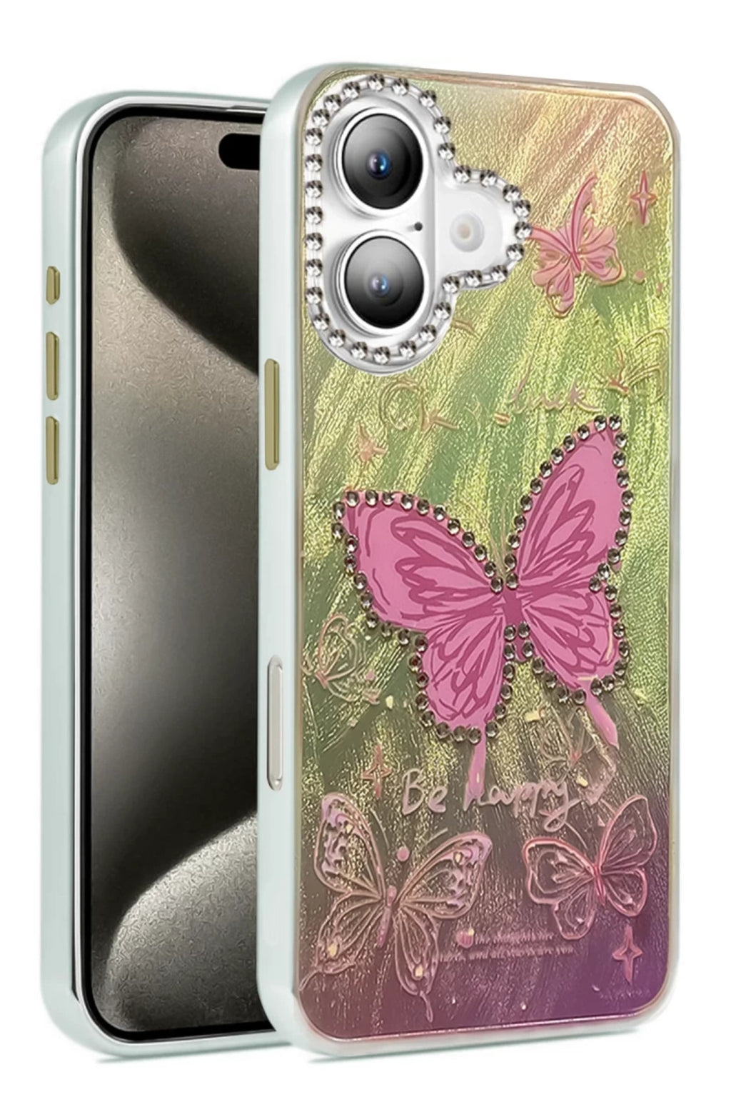Apple iPhone 16 Plus Uyumlu Kılıf Blade Aynalı Desenli Kapak - Desen 5