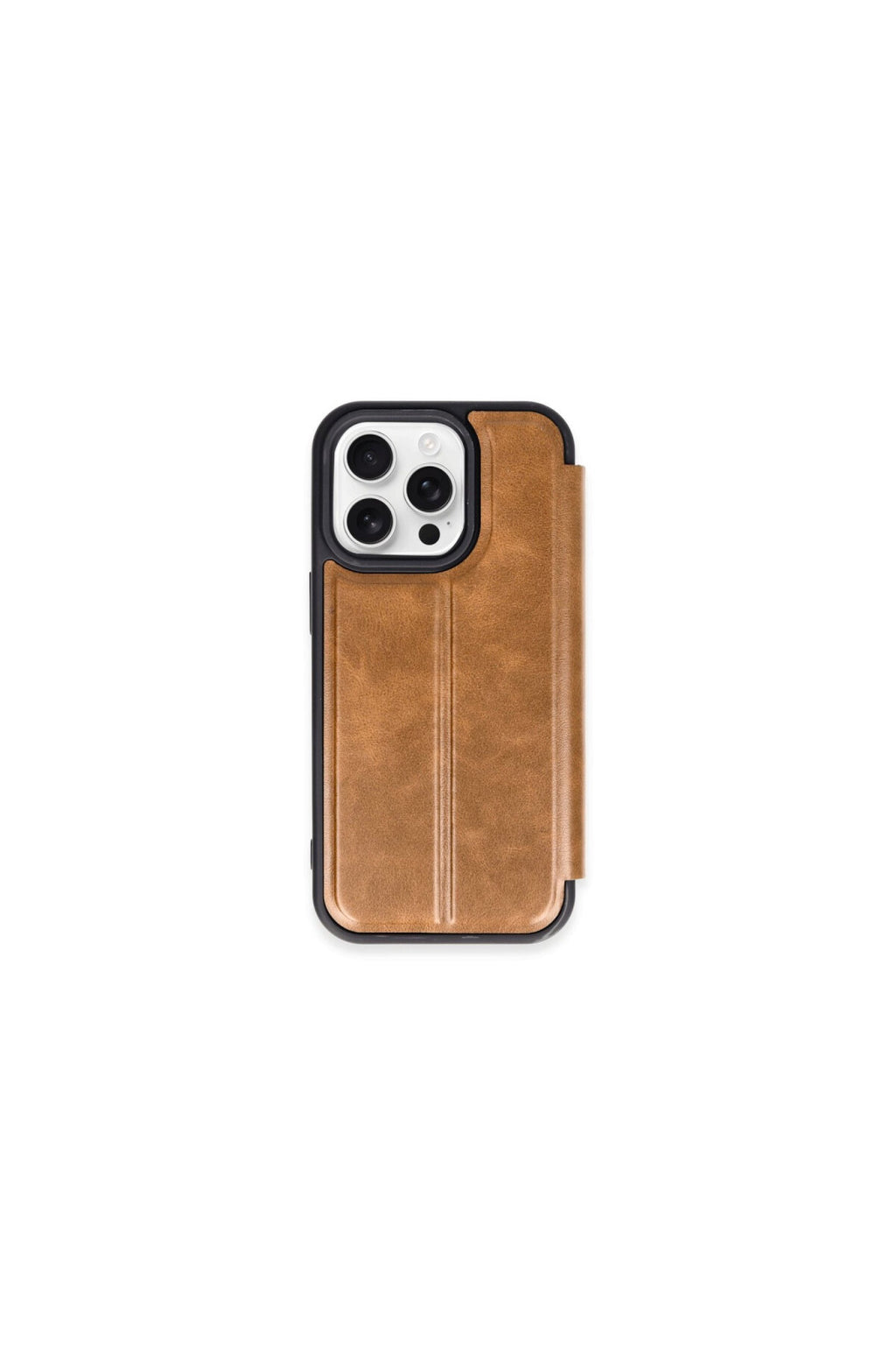 Apple iPhone 15 Pro Max Uyumlu Kılıf Flip Cover - Taba