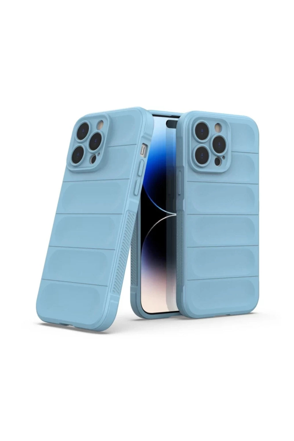 Apple iPhone 15 Pro Uyumlu Kılıf Optimum Silikon - Sky Blue