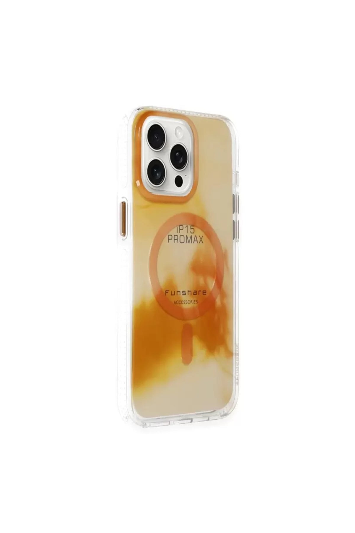 Joko Apple iPhone 15 Pro Max Uyumlu Phantom Magsafe Kapak - Gold