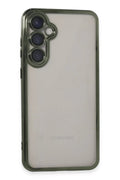 Samsung Galaxy S23 FE Uyumlu Kılıf Lensli Silikon - Yeşil