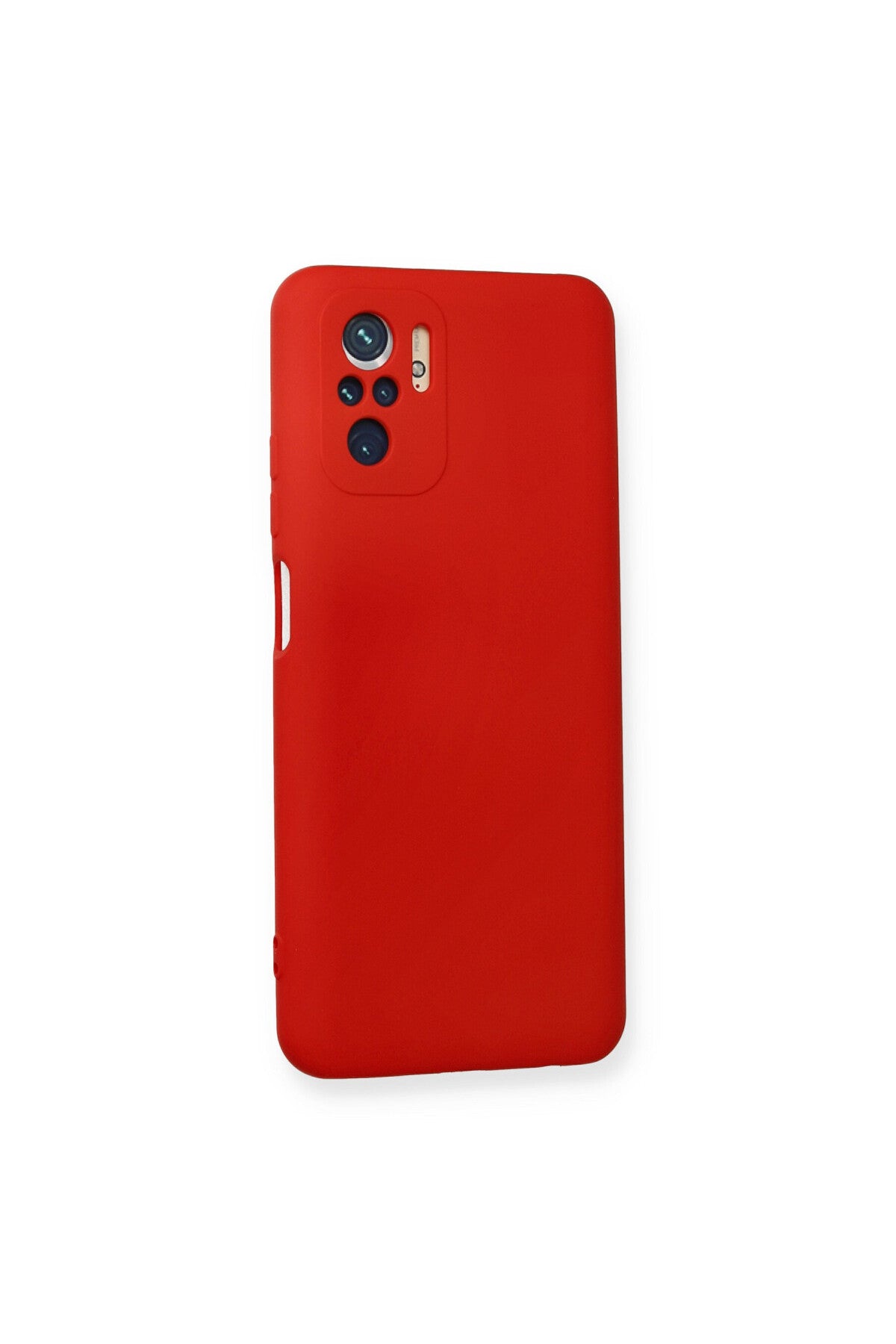 Xiaomi Redmi Note 10 Uyumlu Kılıf Nano içi Kadife Silikon - Kırmızı