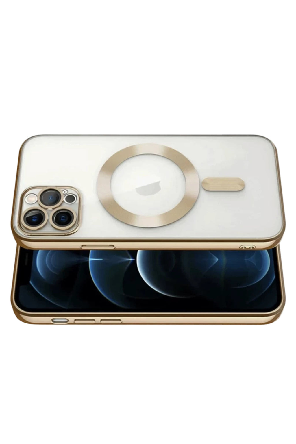 Apple iPhone 13 Pro Uyumlu Kılıf Kross Magneticsafe Kapak - Gold