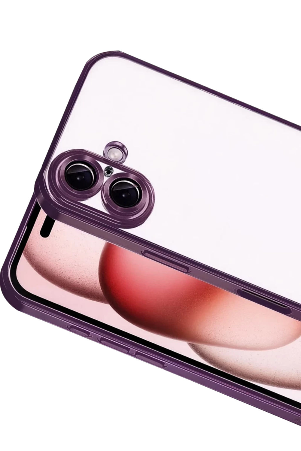 Apple iPhone 17 Uyumlu Lensli Silikon - Açık Mor