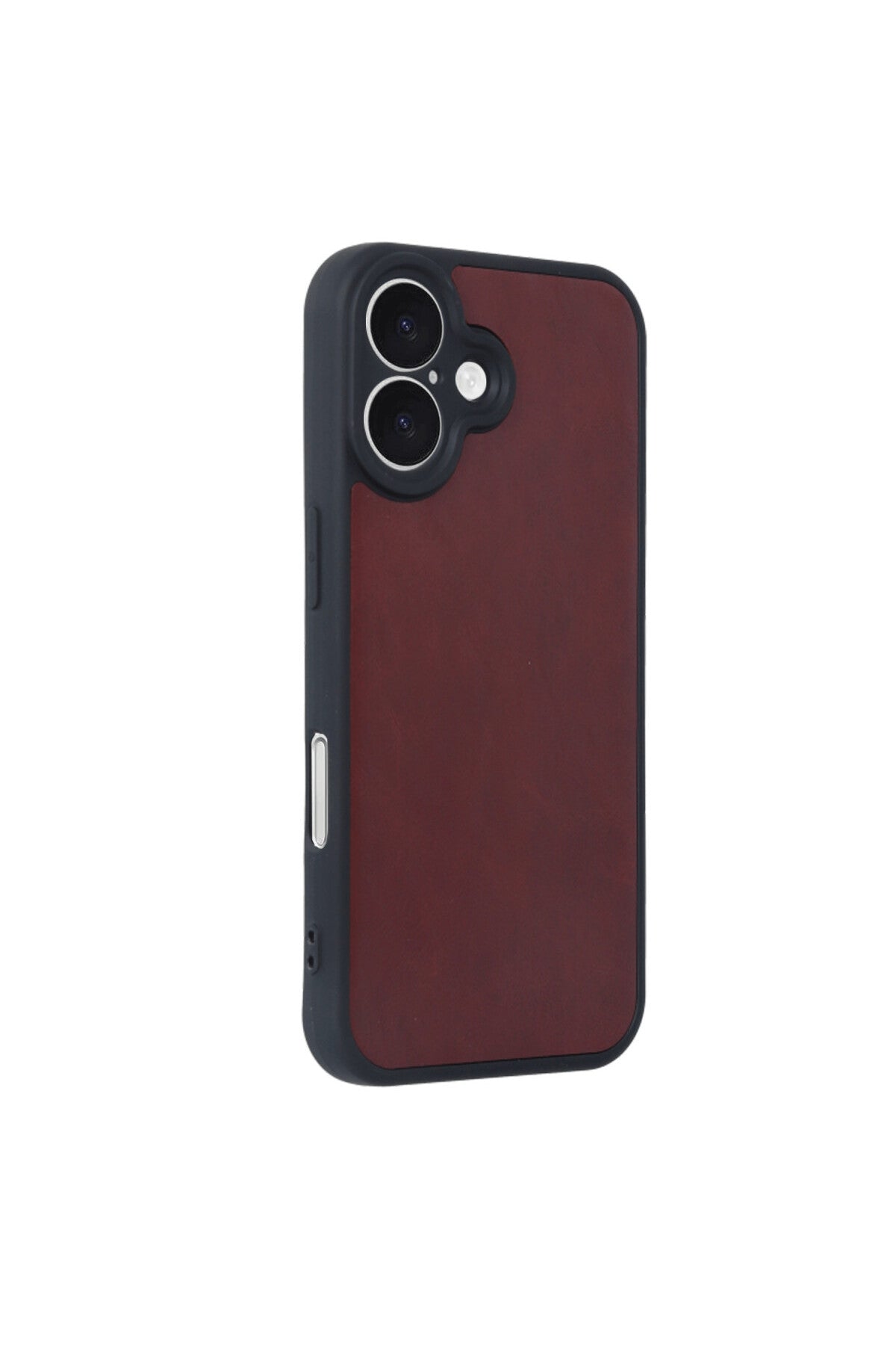 Apple iPhone 16 Uyumlu Kılıf Aras Deri Kapak - Bordo